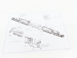 HO Scale Bachmann 80503 CEBX 380-Ton Schnabel Transformer Car #801