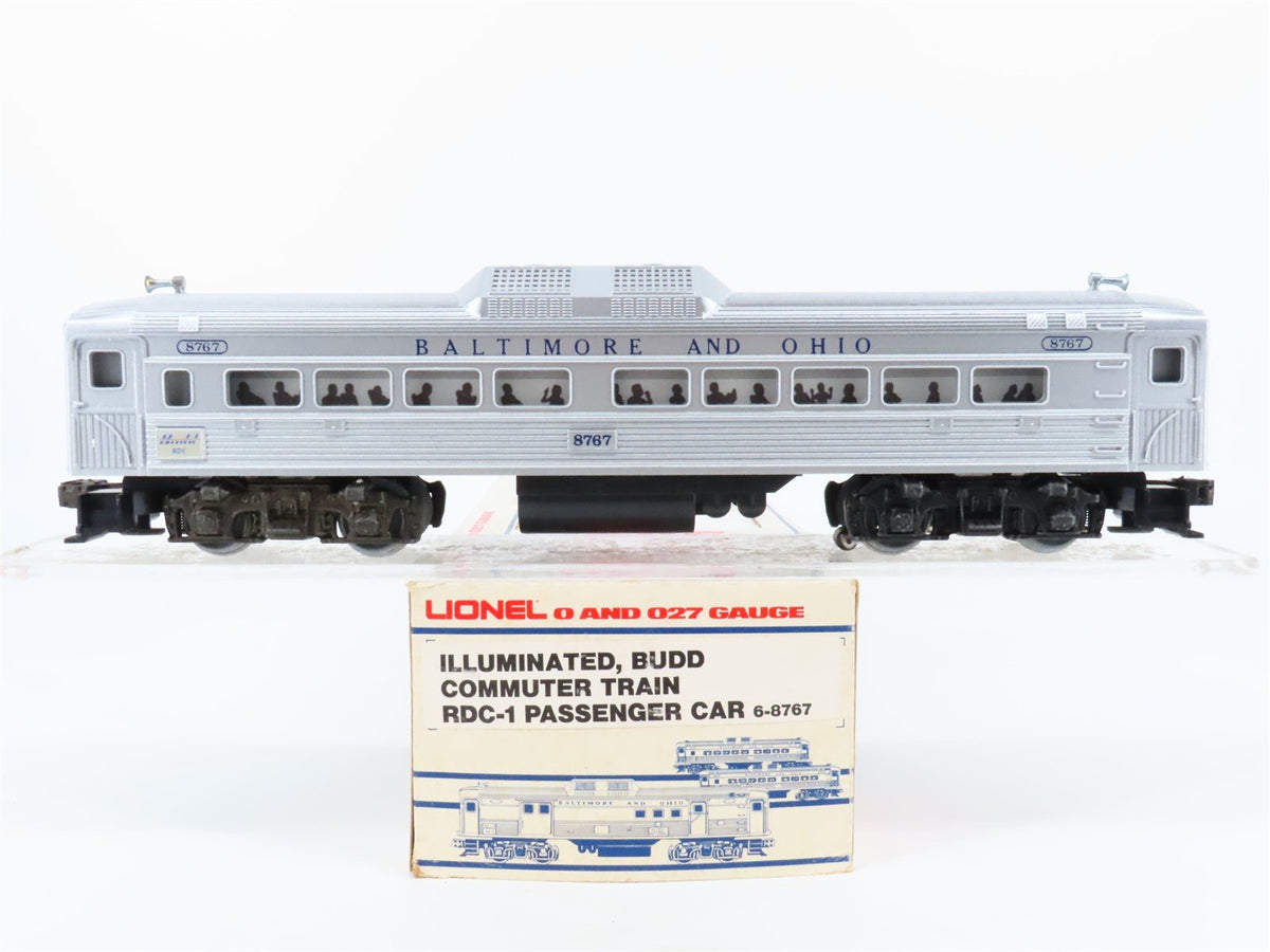 O Gauge 3-Rail Lionel 6-8767 B&amp;O Railway RDC Passenger Car #8767 Unpowered