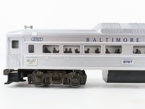 O Gauge 3-Rail Lionel 6-8767 B&O Railway RDC Passenger Car #8767 Unpowered