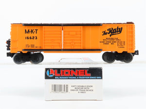 O Gauge 3-Rail Lionel 6-16623 M-K-T Katy Double Door Box Car 16623 w/ EOT Device