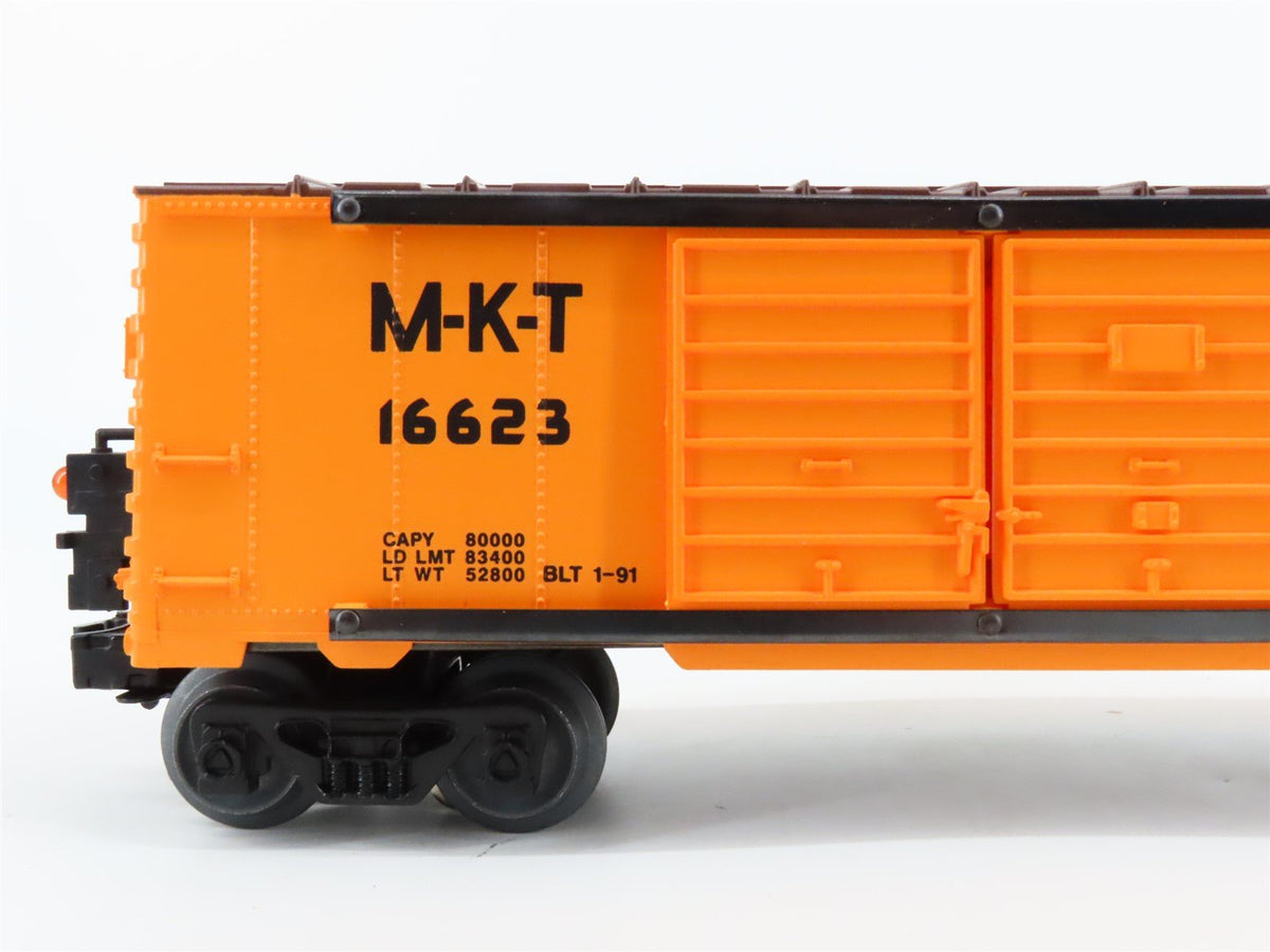 O Gauge 3-Rail Lionel 6-16623 M-K-T Katy Double Door Box Car 16623 w/ EOT Device