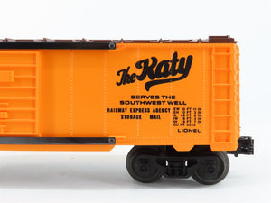 O Gauge 3-Rail Lionel 6-16623 M-K-T Katy Double Door Box Car 16623 w/ EOT Device