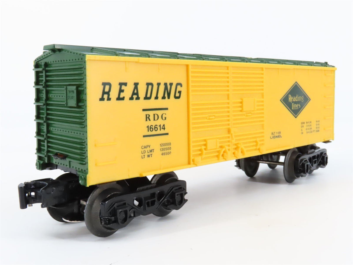 O Gauge 3-Rail Lionel 6-16614 RDG Reading Operating Cop &amp; Hobo Box Car #16614