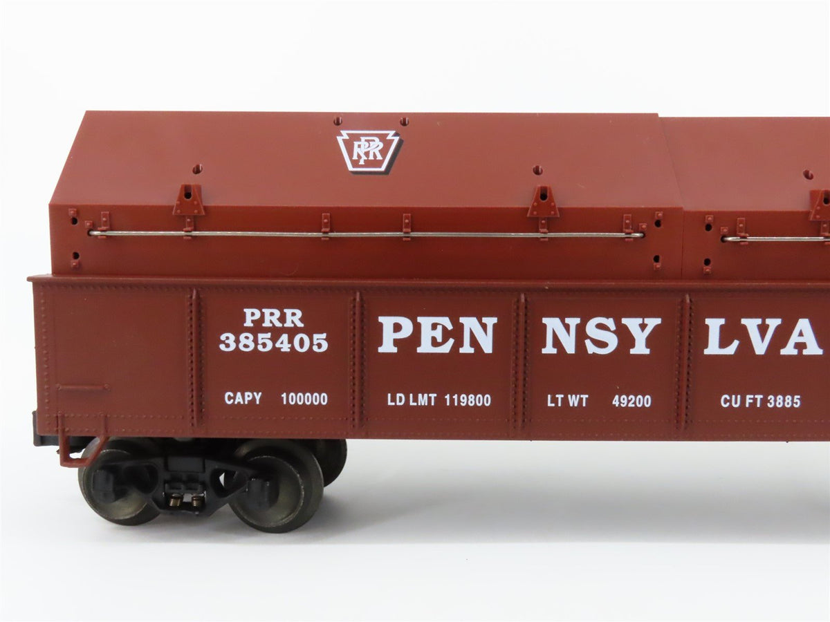 O Gauge 3-Rail Lionel #6-17406 PRR Pennsylvania Gondola w/ Coil Covers #385405