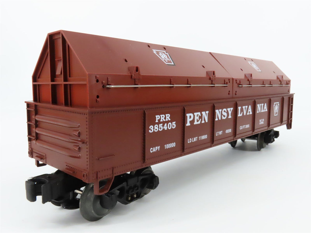 O Gauge 3-Rail Lionel #6-17406 PRR Pennsylvania Gondola w/ Coil Covers #385405