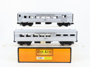 O27 Gauge 3-Rail MTH Rail King #30-6054 California Zephyr 2-Car Passenger Set