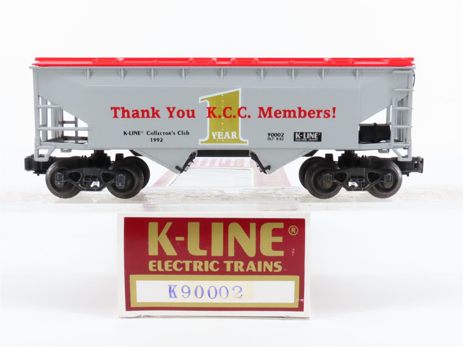 O/O27 Gauge 3-Rail K-Line #K90002 KCC K-Line Collectors Club 2-Bay Hopper #90002