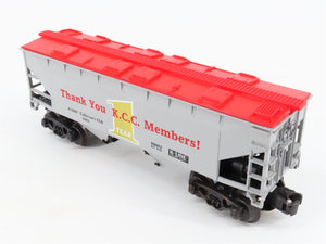 O/O27 Gauge 3-Rail K-Line #K90002 KCC K-Line Collectors Club 2-Bay Hopper #90002