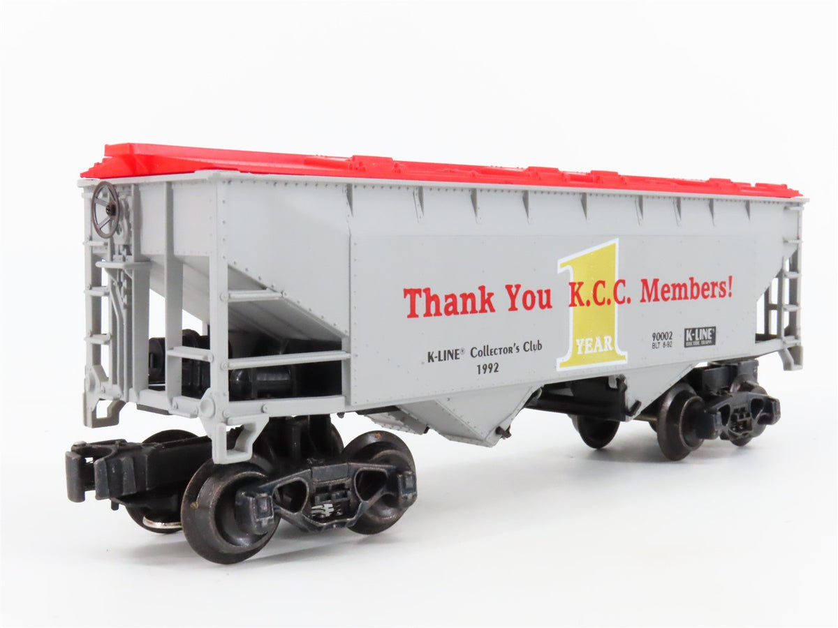 O/O27 Gauge 3-Rail K-Line #K90002 KCC K-Line Collectors Club 2-Bay Hopper #90002
