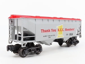 O/O27 Gauge 3-Rail K-Line #K90002 KCC K-Line Collectors Club 2-Bay Hopper #90002