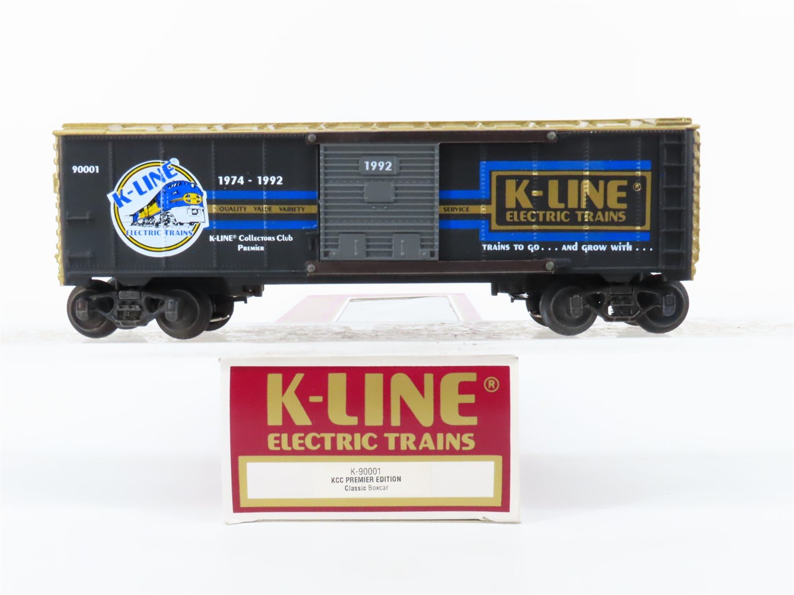 O/O27 Gauge 3-Rail K-Line K90001 KCC Premier Edition Classic Box Car #90001