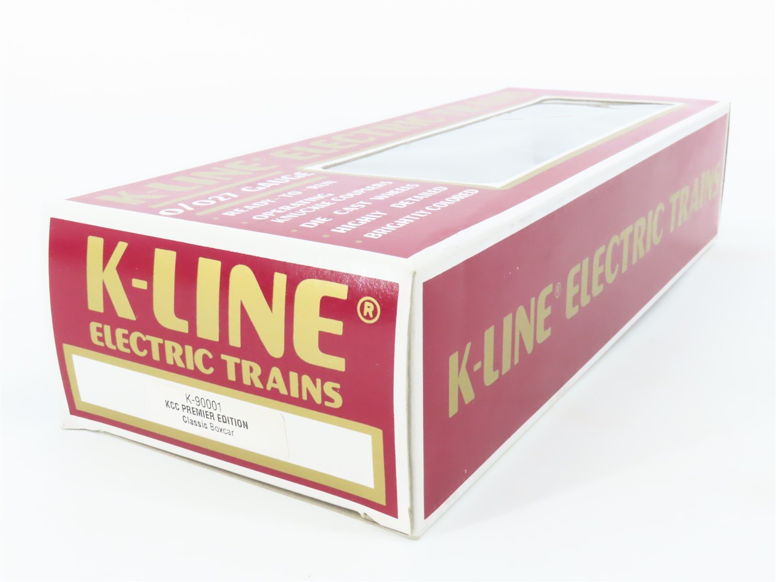O/O27 Gauge 3-Rail K-Line K90001 KCC Premier Edition Classic Box Car #90001