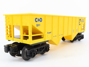 O/O27 Gauge 3-Rail K-Line #K-5311 C&O Chessie System 2-Bay Open Hopper #5311