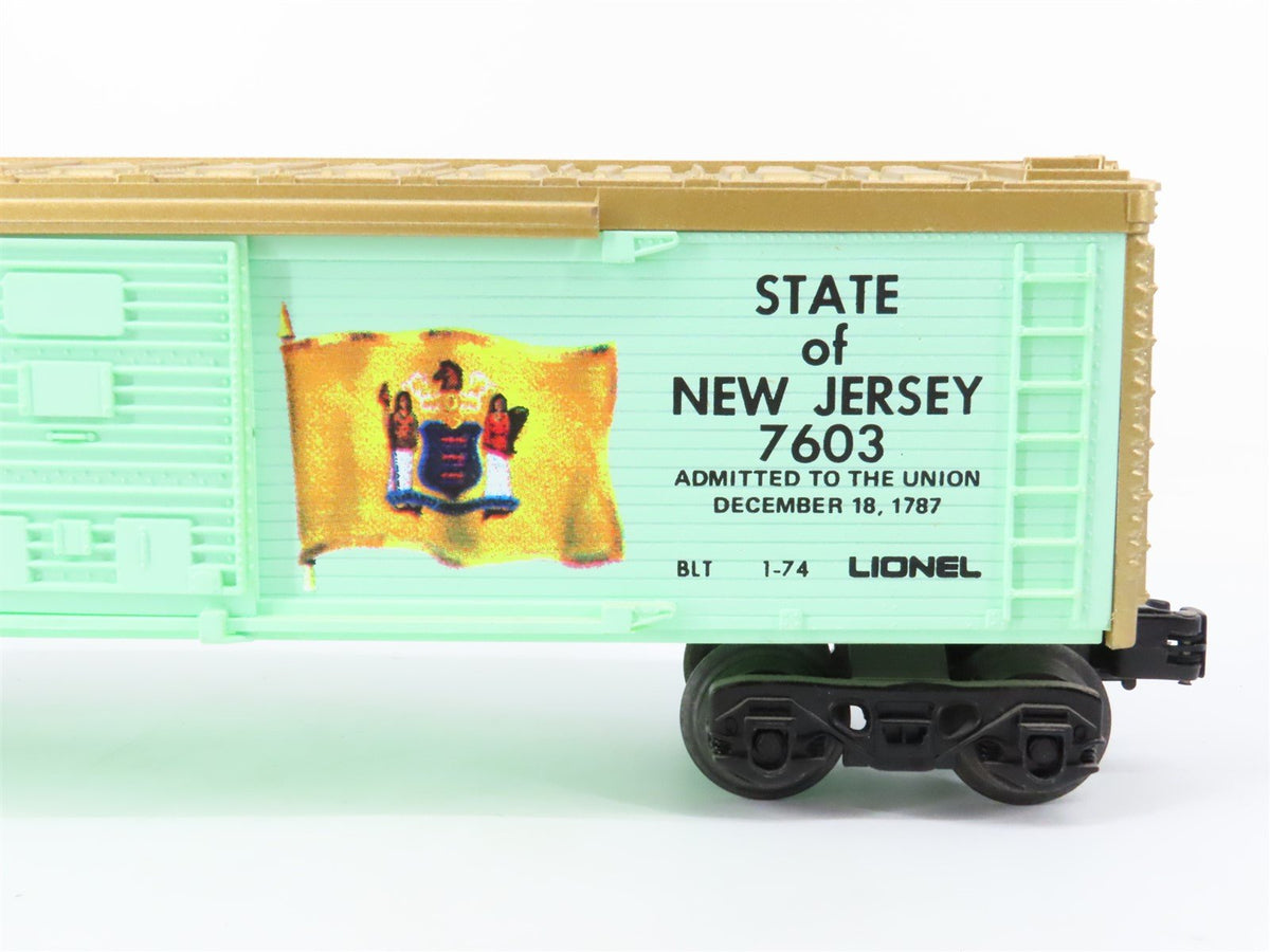 O Gauge 3-Rail Lionel #6-7603 Spirit of &#39;76 State of New Jersey Box Car #7603