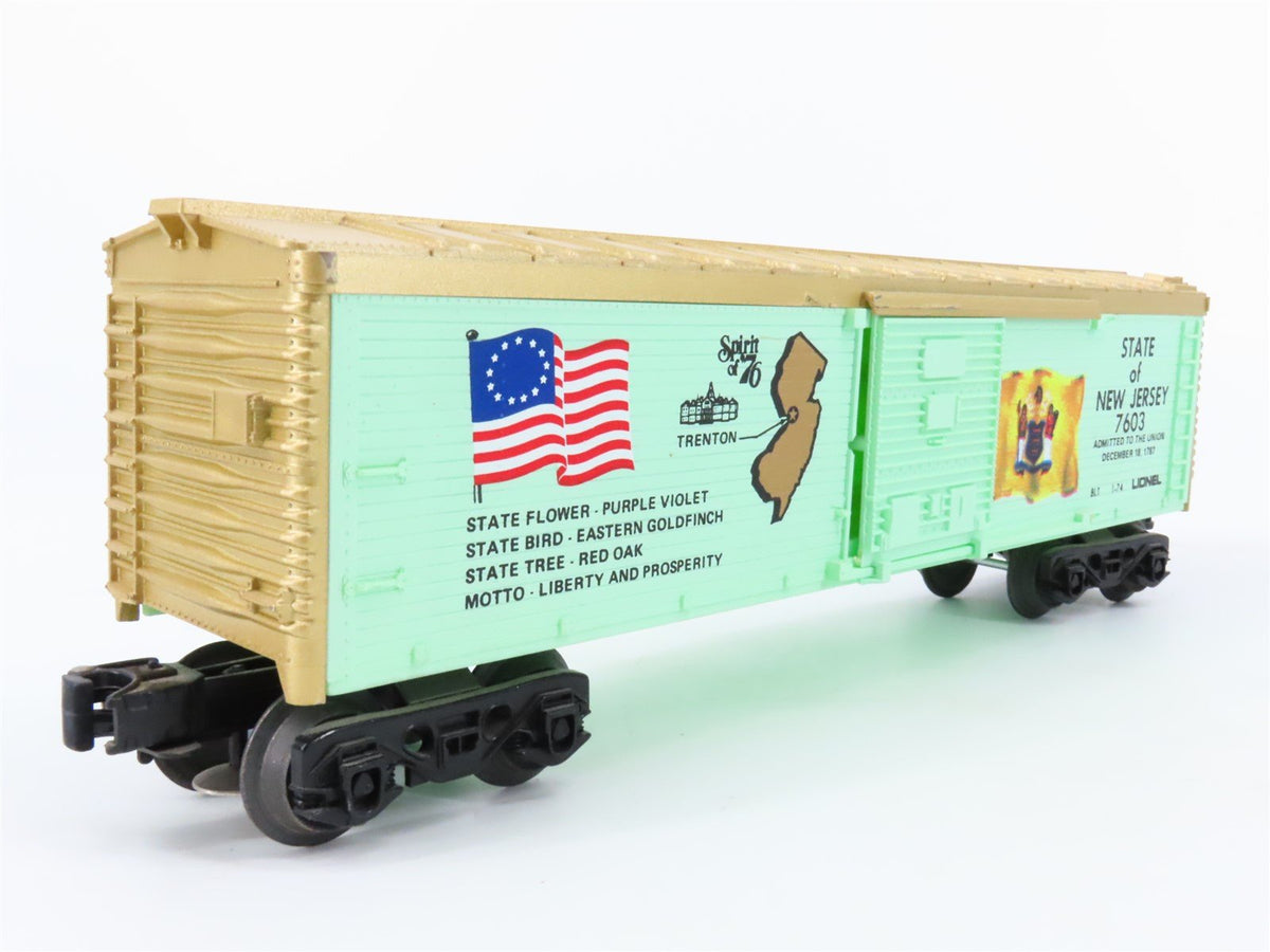 O Gauge 3-Rail Lionel #6-7603 Spirit of &#39;76 State of New Jersey Box Car #7603