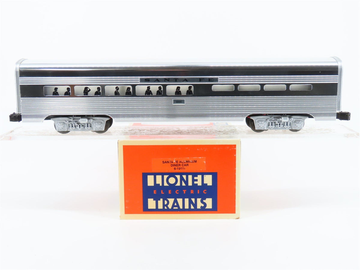 O Gauge 3-Rail Lionel 6-19111 ATSF Santa Fe Aluminum Diner Passenger #601