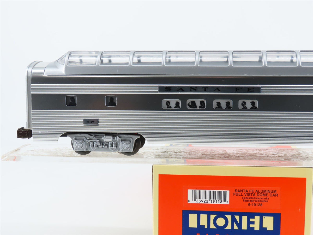 O Gauge 3-Rail Lionel 6-19128 ATSF Santa Fe Aluminum Vista Dome Passenger #507