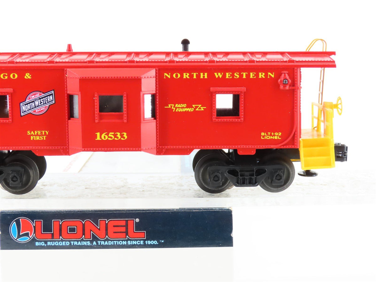 O Gauge 3-Rail Lionel 6-16533 CNW Chicago North Western Bay Window Caboose 16533