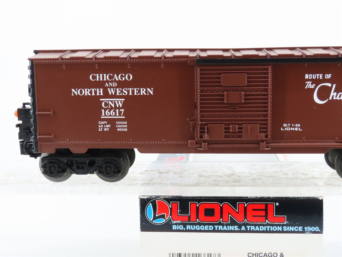 O Gauge 3-Rail Lionel 6-16617 CNW Chicago North Western Box Car #16617 w/ ETD