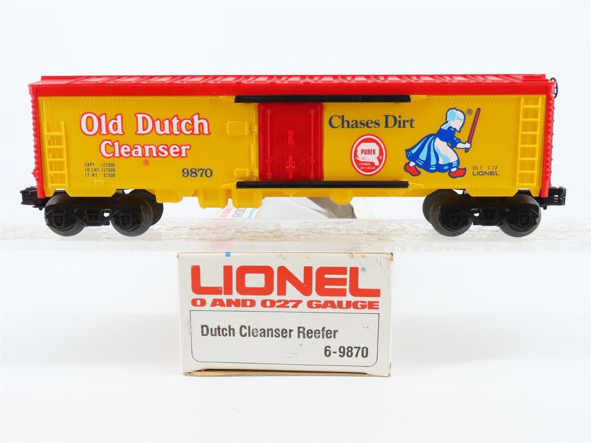 O Gauge 3-Rail Lionel 6-9870 Old Dutch Cleanser Reefer #9870