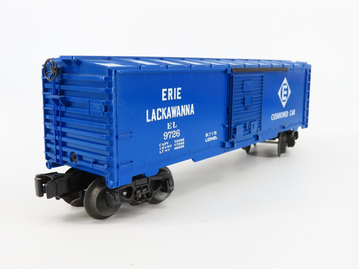 O Gauge 3-Rail Lionel EL Erie Lackawanna Single Door Box Car #9726