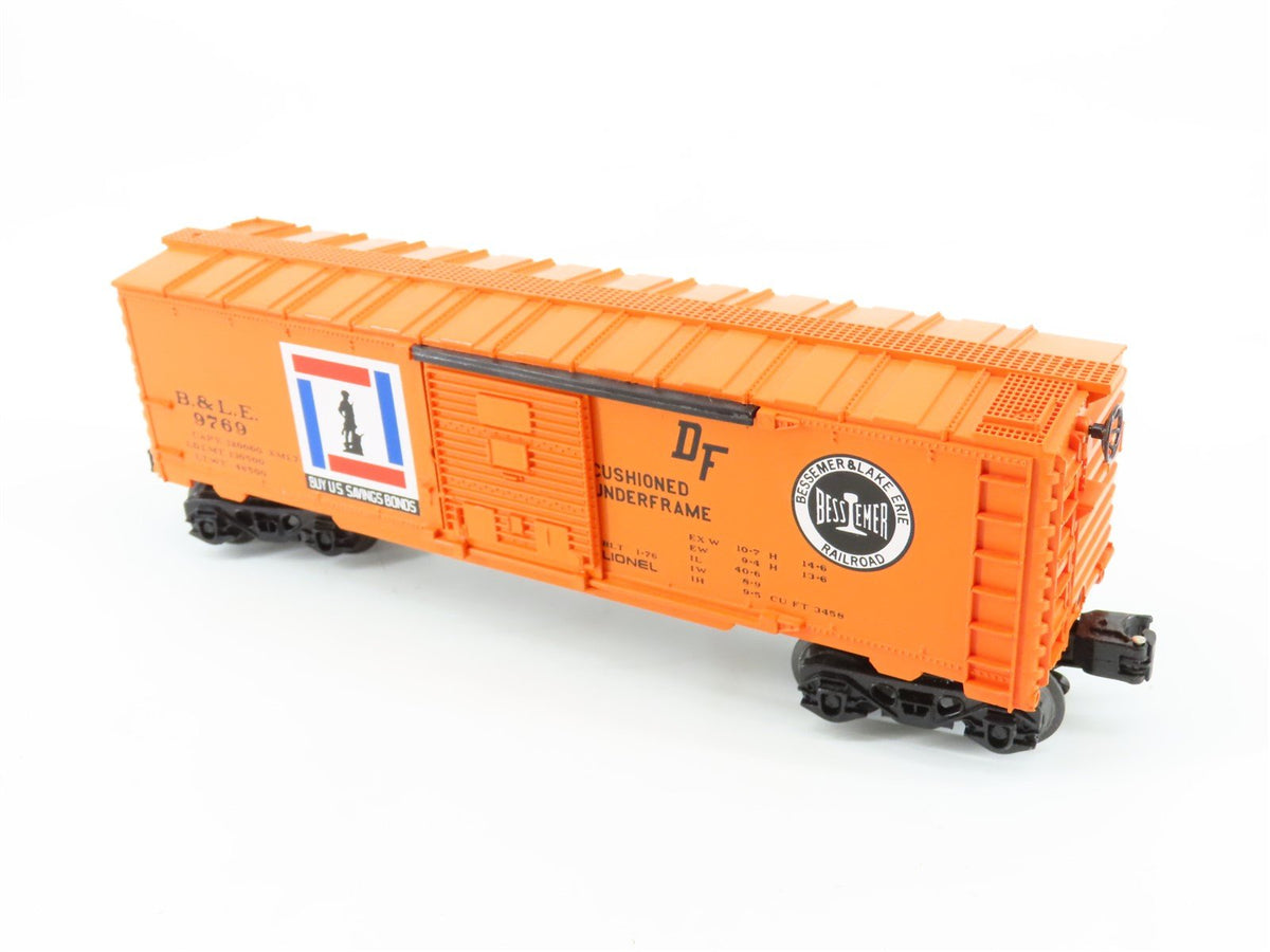 O Gauge 3-Rail Lionel 6-9769 B&amp;LE Bessemer &amp; Lake Erie Single Door Box Car #9769