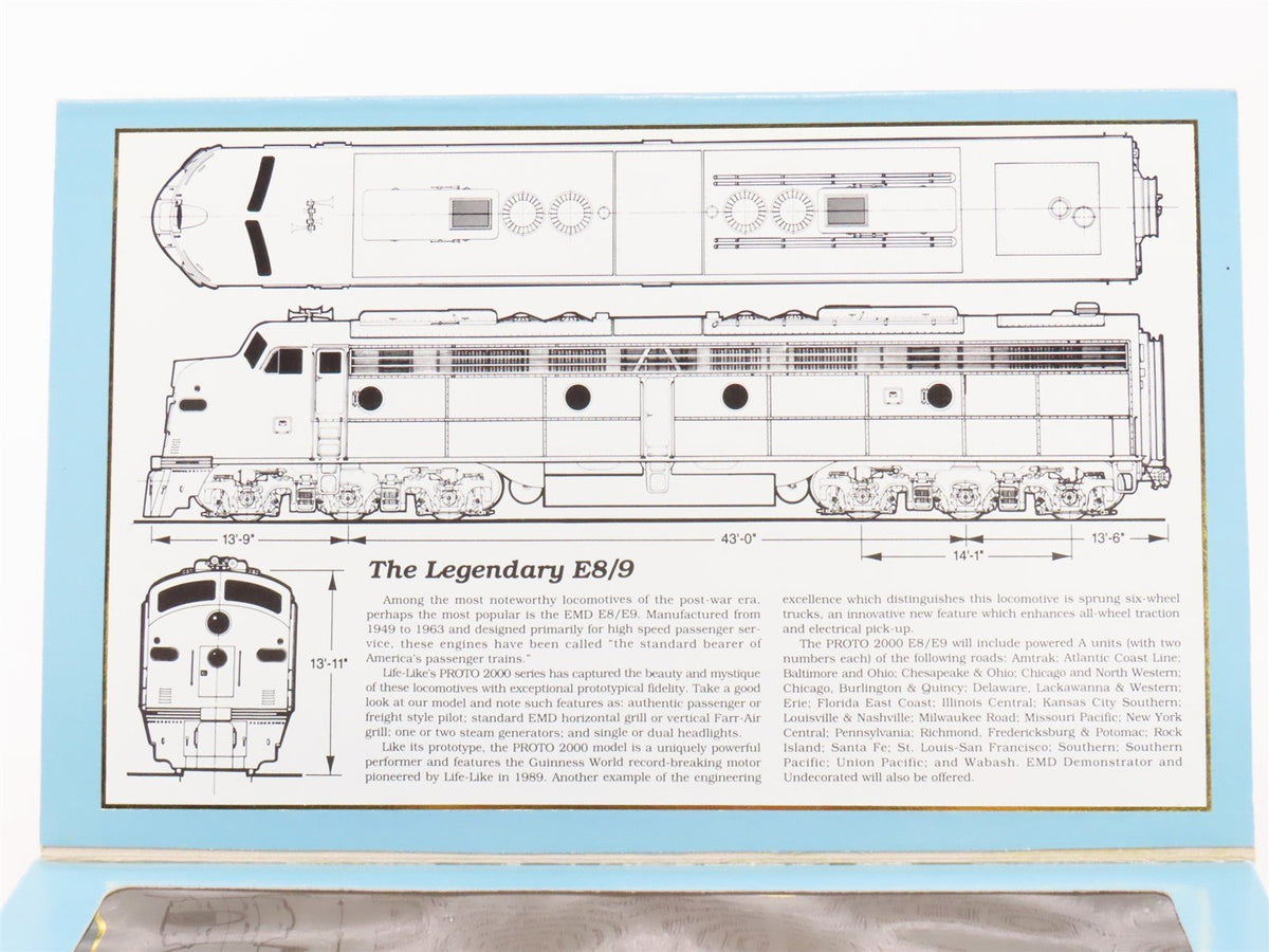 HO Scale Proto 2000 8199 SP Southern Pacific E8/9A Diesel Locomotive #6052