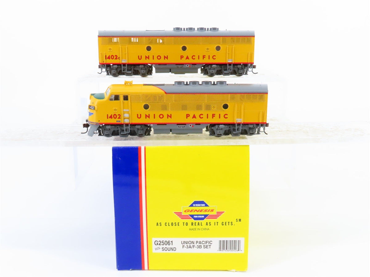 HO Athearn Genesis G25061 UP Union Pacific EMD F3 A/B Diesel Set w/ DCC &amp; Sound