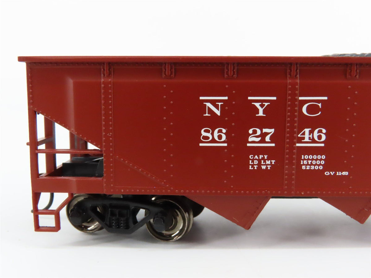 HO Scale Bachmann Silver 17620 NYC New York Central 4-Bay Hopper #862746 w/ Load