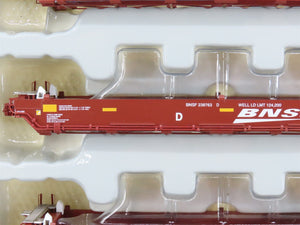 HO Scale Athearn 95061 BNSF Railway 5-Unit Maxi I Well Car #238763