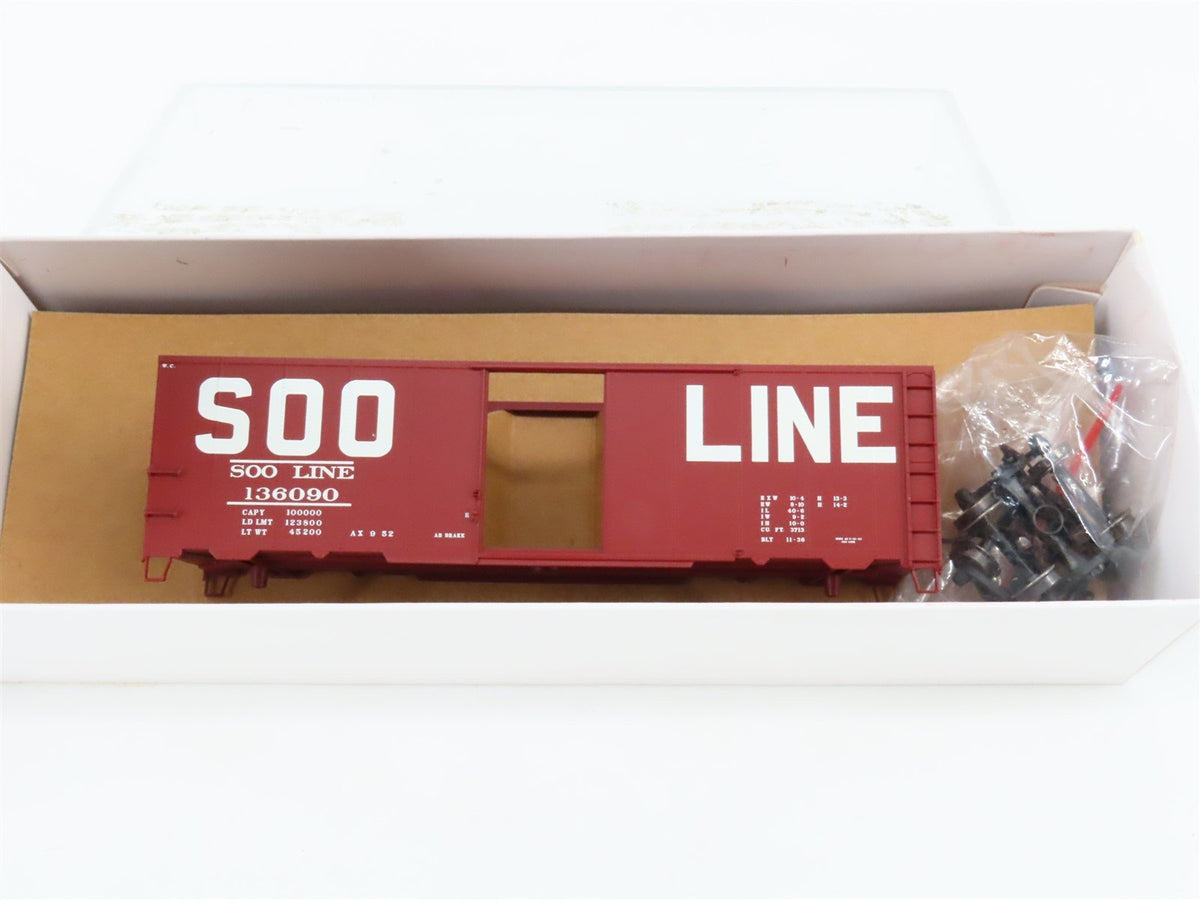 HO Scale Atlas Trainman Kit #21000045 SOO Line 1937 AAR 40&#39; Box Car #136090