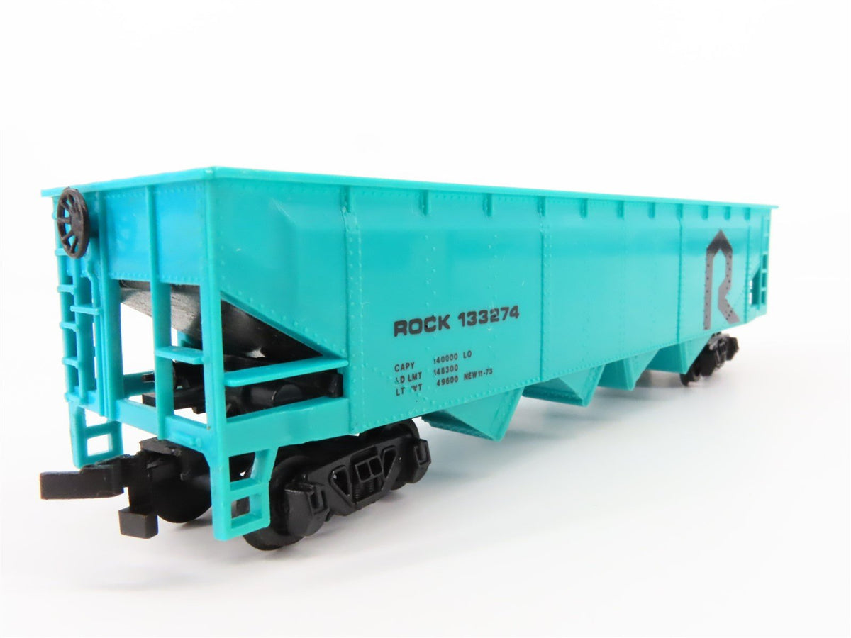 HO Scale Bachmann #17606 ROCK Rock Island &quot;The Rock&quot; 4-Bay Open Hopper #133274