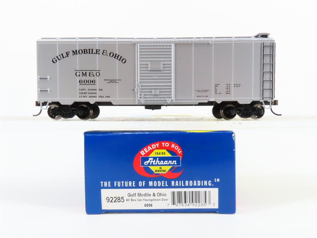 HO Scale Athearn 92285 GM&amp;O Gulf Mobile &amp; Ohio 40&#39; Single Door Box Car #6006