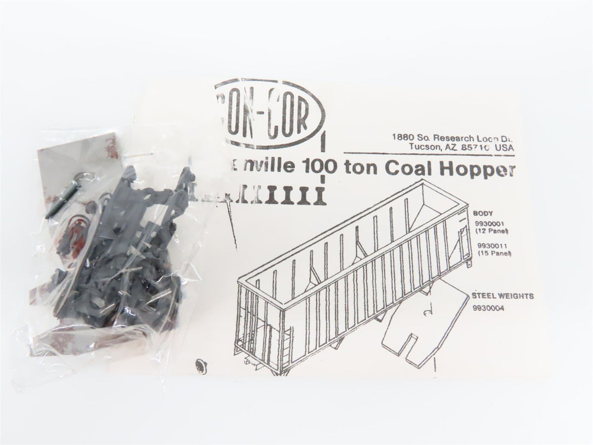 HO Scale Con-Cor Kit #501 PRR Pennsylvania 3-Bay Open Hopper #180323