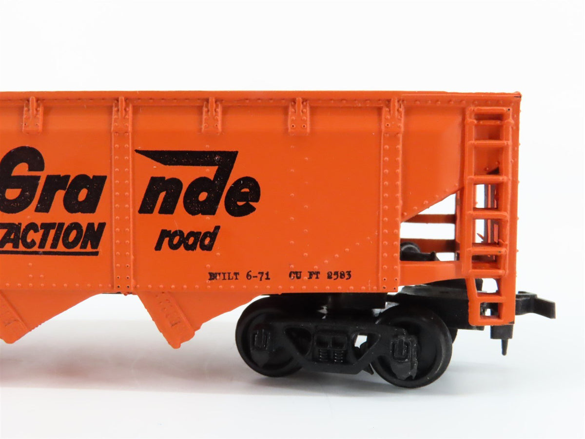 HO Scale AHM 5460L D&amp;RGW Rio Grande 4-Bay Open Hopper #22170