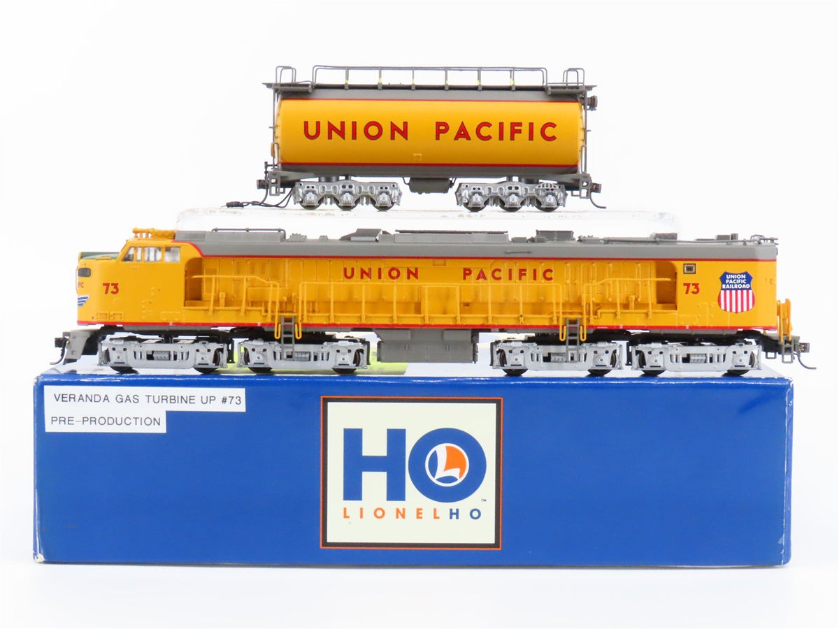 HO Scale Lionel Die-Cast UP Union Pacific Veranda Turbine #73 w/ DCC - BAD GEARS