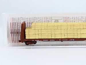 N Micro-Trains MTL 54140 CN Canadian National Bulkhead Flat Car #622278 w/ Load