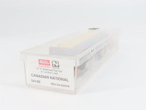 N Micro-Trains MTL 54140 CN Canadian National Bulkhead Flat Car #622278 w/ Load