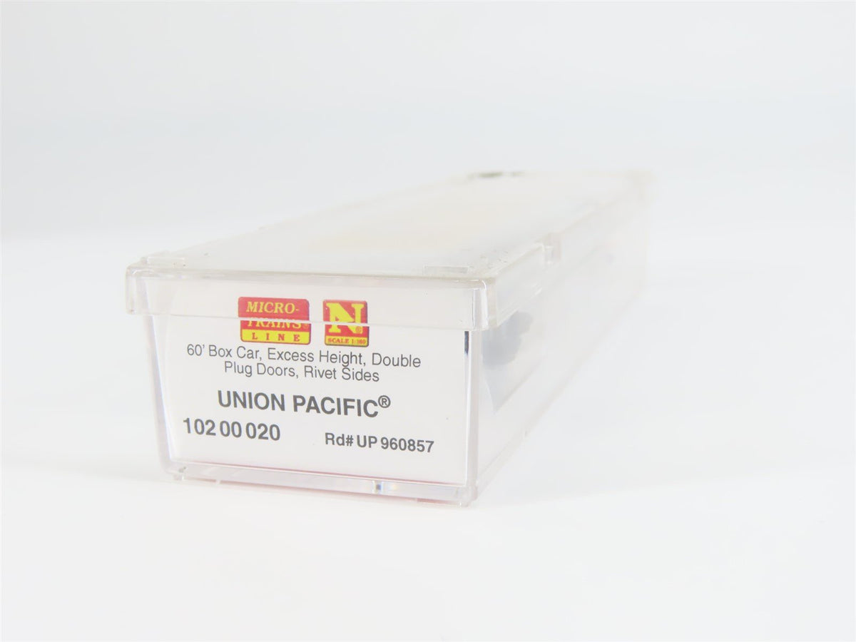 N Scale Micro-Trains MTL 10200020 UP Union Pacific Railroad 60&#39; Box Car #960857