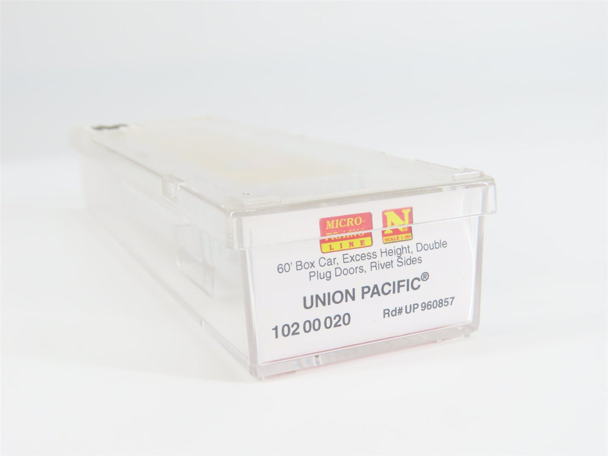 N Scale Micro-Trains MTL 10200020 UP Union Pacific Railroad 60&#39; Box Car #960857