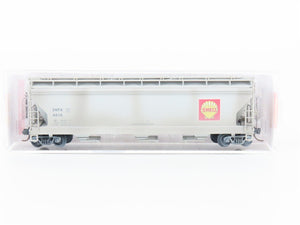 N Scale Micro-Trains MTL 09444210 SNFX Shell Oil Hopper Car #4616 Weathered