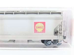 N Scale Micro-Trains MTL 09444210 SNFX Shell Oil Hopper Car #4616 Weathered