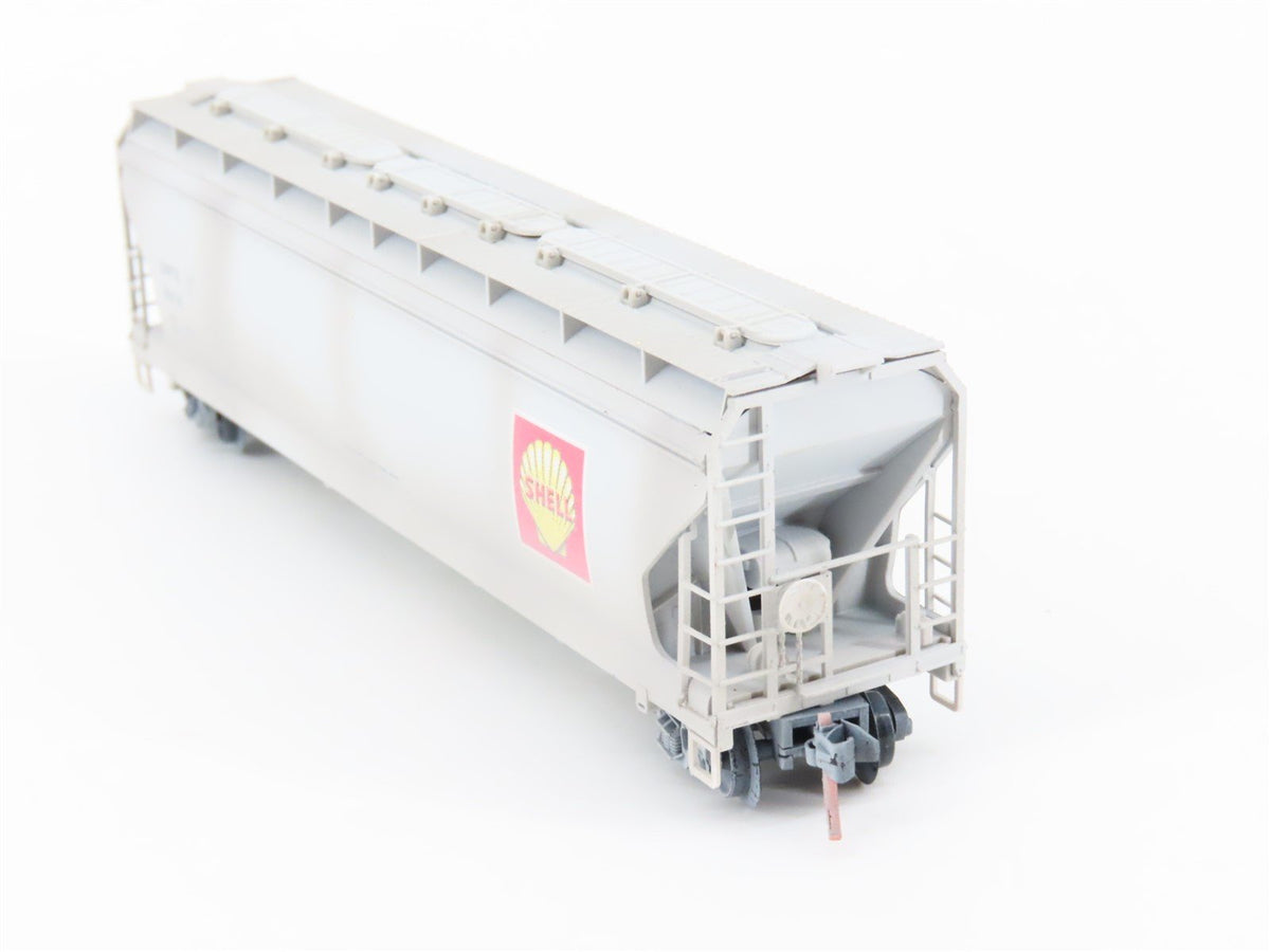 N Scale Micro-Trains MTL 09444210 SNFX Shell Oil Hopper Car #4616 Weathered