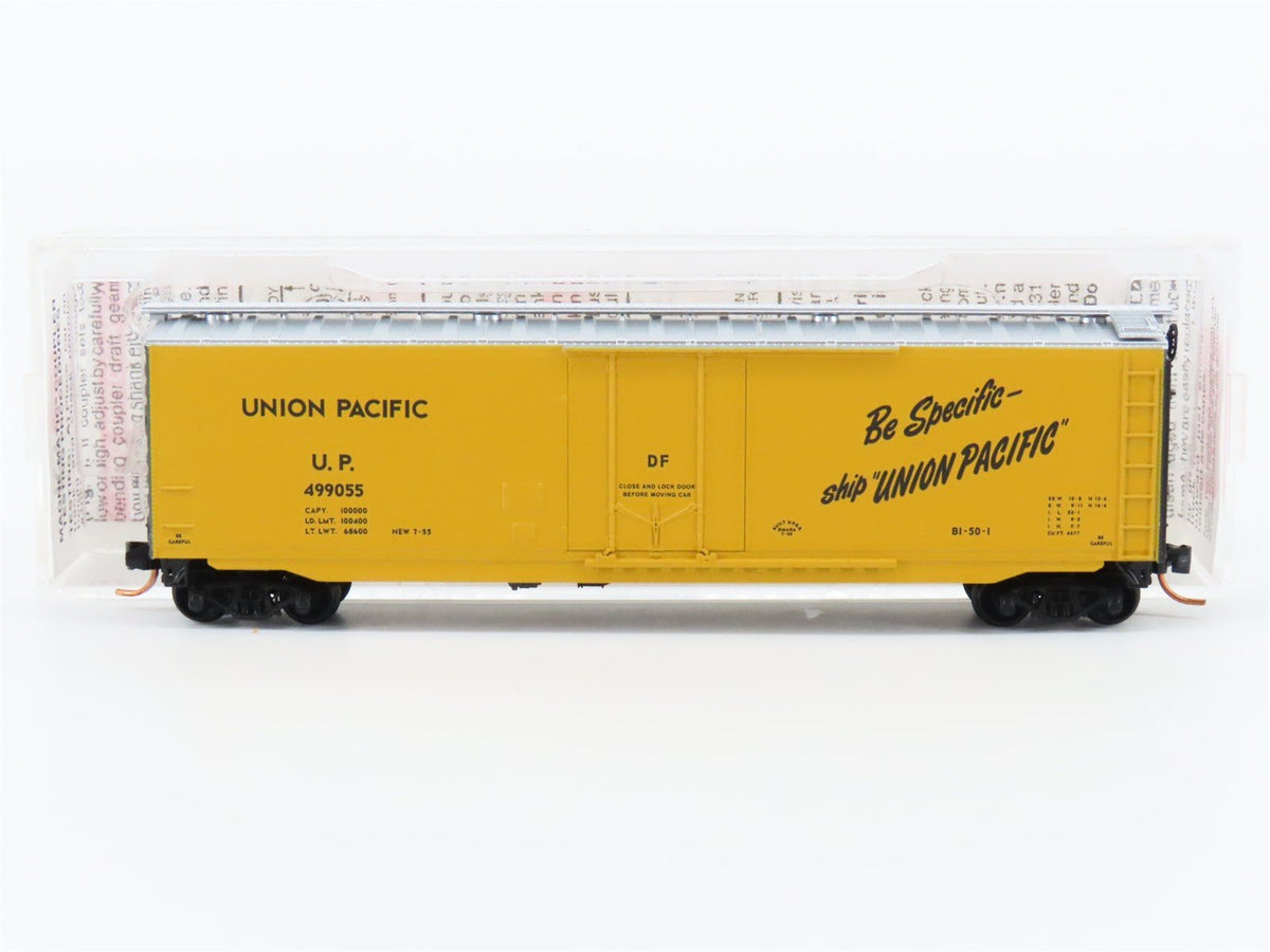 N Scale Micro-Trains MTL 03200390 UP Union Pacific 50&#39; Plug Door Boxcar #499055