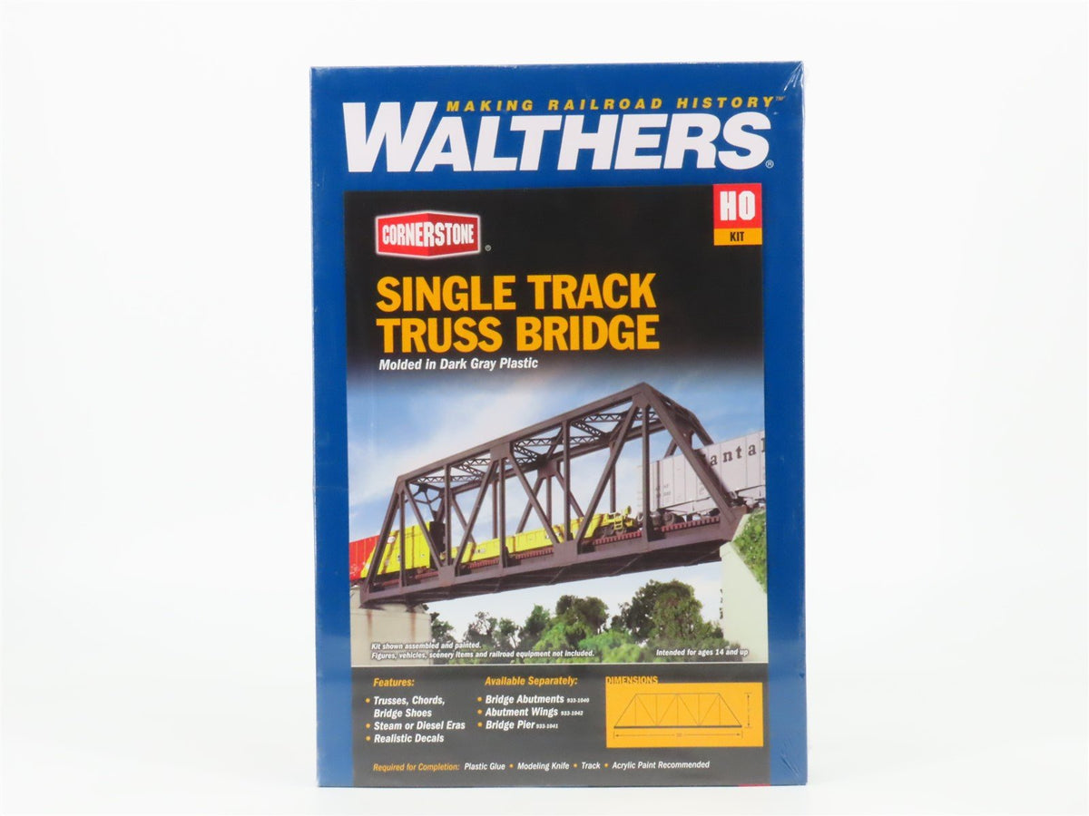 HO Scale Walthers Cornerstone Kit #933-3185 Single Track Truss Bridge - SEALED