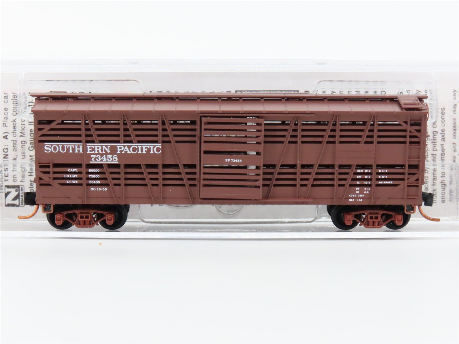 N Scale Micro-Trains MTL 03500251 SP Southern Pacific 40' Stock Car #73458