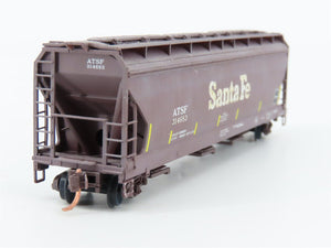 N Scale Micro-Trains MTL 09444100 ATSF Railway 3 Bay Hopper Car 314683 Weathered