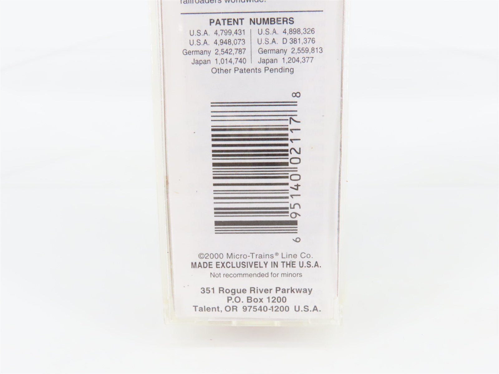 N Micro-Trains MTL 79030 D&M Detroit & Mackinac 50' Wagon Top Box Car #3440