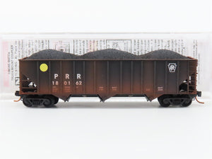 N Scale Micro-Trains MTL 10844040 PRR Railway 3 Bay Hopper Car #180162 Weathered