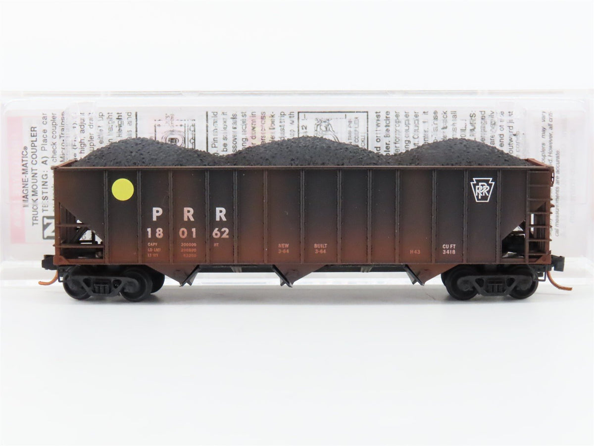 N Scale Micro-Trains MTL 10844040 PRR Railway 3 Bay Hopper Car #180162 Weathered